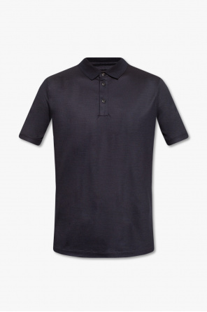 トップス SAINT LAURENT leather neck polo Thumbnail-817251Y76XM1473_A.
